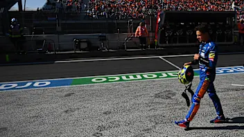 ZANDVOORT, NETHERLANDS - SEPTEMBER 04: Lando Norris of Great Britain and McLaren F1 walks in the