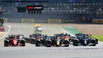 NORTHAMPTON, ENGLAND - JULY 17: Max Verstappen of the Netherlands driving the (33) Red Bull Racing