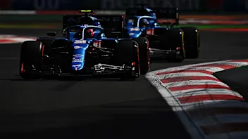 MEXICO CITY, MEXICO - NOVEMBER 06: Esteban Ocon of France driving the (31) Alpine A521 Renault