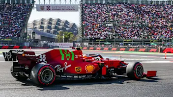 MEXICO CITY, MEXICO - NOVEMBER 06: Carlos Sainz of Ferrari and Spain during qualifying ahead of the