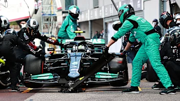 MONTE-CARLO, MONACO - MAY 23: Valtteri Bottas of Finland driving the (77) Mercedes AMG Petronas F1
