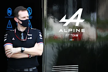 BAHRAIN, BAHRAIN - MARCH 11: CEO of Alpine, Laurent Rossi looks on in the Paddock during previews