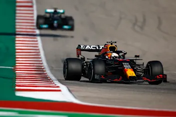 AUSTIN, TEXAS - OCTOBER 24: Max Verstappen of the Netherlands driving the (33) Red Bull Racing