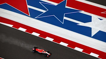 AUSTIN, TX - OCTOBER 25: Alexander Rossi of the United States and Manor Marussia drives during