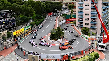 MONTE-CARLO, MONACO - MAY 26: A general view of the start at the Fairmont Hairpin showing Charles