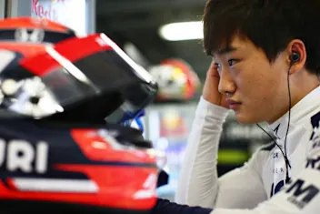 MONTE-CARLO, MONACO - MAY 23: Yuki Tsunoda of Japan and Scuderia AlphaTauri prepares to drive in