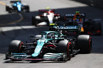 MONTE-CARLO, MONACO - MAY 23: Sebastian Vettel of Germany driving the (5) Aston Martin AMR21