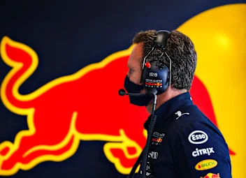 BARCELONA, SPAIN - AUGUST 14: Red Bull Racing Team Principal Christian Horner looks on in the