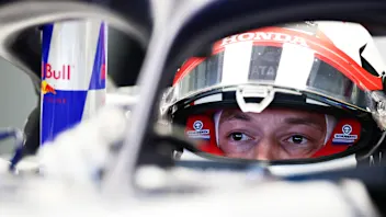 SOCHI, RUSSIA - SEPTEMBER 25: Daniil Kvyat of Russia and Scuderia AlphaTauri prepares to drive in