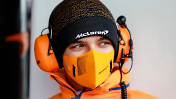 Lando Norris McLaren shakedown