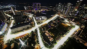 Aerial view of the Marina Bay Street