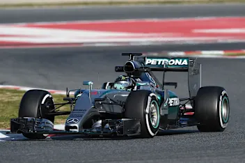 Nico Rosberg (GER) Mercedes AMG F1 W06 at Formula One Testing, Day Two, Barcelona, Spain, 27