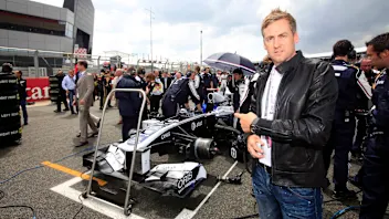 Silverstone, Northamptonshire, England
10th July 2011
Golfer Ian Poulter on the grid. Portrait.