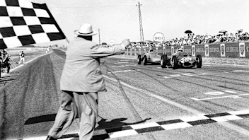 1961 French Grand Prix. Reims-Gueux, France. 30/6-2/7 1961. Giancarlo Baghetti (Ferrari 156)