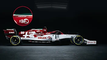 Alfa Romeo tribute livery for Emilia Romagna Grand Prix at