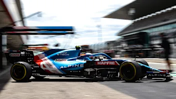 Esteban Ocon (FRA) Alpine F1 Team A521.
Portuguese Grand Prix, Saturday 1st May 2021. Portimao,