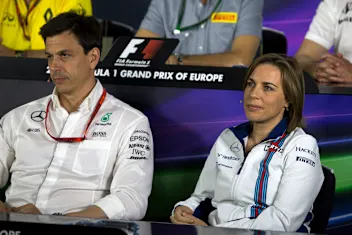 www.sutton-images.com    Toto Wolff (AUT) Mercedes AMG F1 Director of Motorsport and Claire
