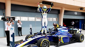 www.sutton-images.com

Race winner Lando Norris (GBR) Carlin celebrates in parc ferme at Formula