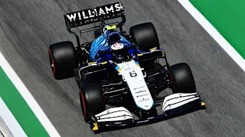 BARCELONA, SPAIN - MAY 08: Nicholas Latifi of Canada driving the (6) Williams Racing FW43B Mercedes