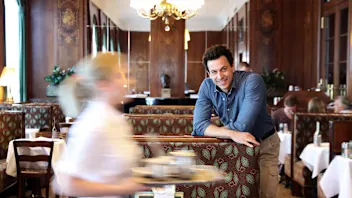 Toto Wolff, Head of Mercedes-Benz Motorsport, Cafe Landtmann, Vienna,