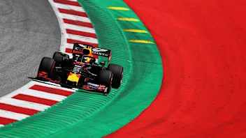 SPIELBERG, AUSTRIA - JUNE 28: Max Verstappen of the Netherlands driving the (33) Aston Martin Red