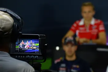 Screen in the [Press Conference. Formula One World Championship, Rd5, Spanish Grand Prix,