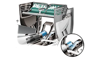 Mercedes F1 W06 Hybrid - high-downforce monkey seat