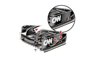 McLaren MP4-30 - front wing updates
