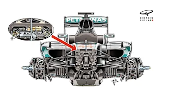 Mercedes F1 W07 Hybrid - front suspension