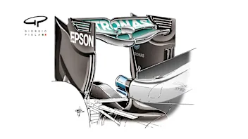 Mercedes F1 W07 Hybrid - Europe rear wing