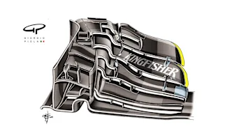 Force India VJM09 - Austria front wing