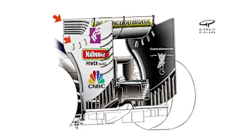 Sauber C35 - Hungary rear wing