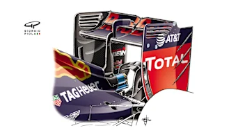 Red Bull RB12 - Hungary rear wing