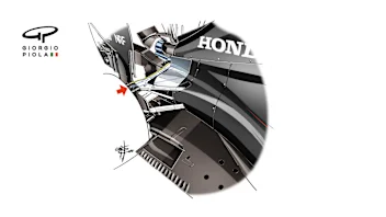 McLaren MP4-31 - Austin sensor arrangement