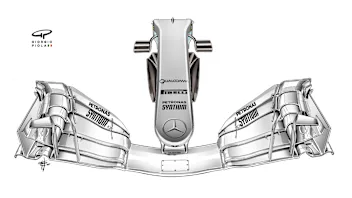 Mercedes F1 W08 - nose,