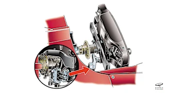 Ferrari SF70H - Vettel clutch arrangement,