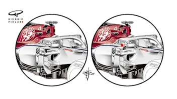 Sauber C37 - cooling inlets, first