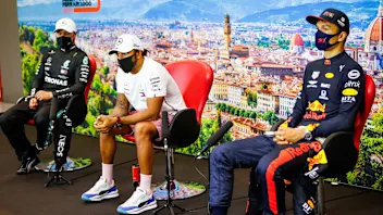 HAMILTON Lewis (gbr), Mercedes AMG F1 GP W11 Hybrid EQ Power+, portrait,  post race press