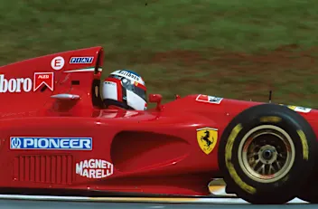 Jean Alesi (FRA) Ferrari 412T1, 3rd place. Brazilian Grand Prix, Interlagos, 27 March 1994