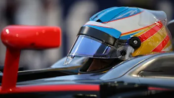 Fernando Alonso (ESP) McLaren MP4-30 on the grid at Formula One World Championship, Rd4, Bahrain