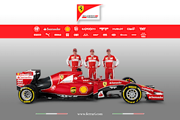 (L to R): Esteban Gutierrez (MEX) Ferrari Test and Reserve Driver, Kimi Raikkonen (FIN) Ferrari and