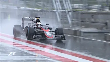 Rain halts the first morning of the Austria test