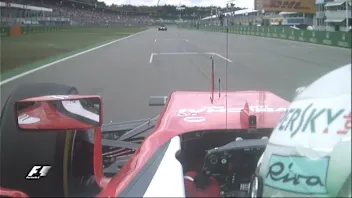 Vettel slows too early