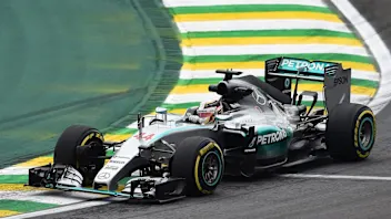 Lewis Hamilton (GBR) Mercedes AMG F1 W06 at Formula One World Championship, Rd18, Brazilian Grand