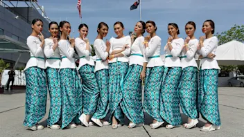 Grid girls at Formula One World Championship, Rd2, Malaysian Grand Prix, Race, Sepang, Malaysia,