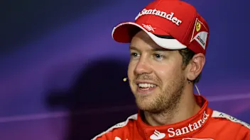 Sebastian Vettel (GER) Ferrari at the Qualifying Press Conference at Formula One World