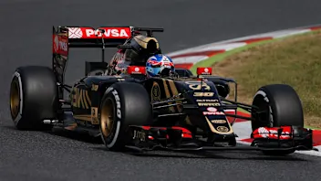 Jolyon Palmer (GBR) Lotus E23 Hybrid at Formula One Testing, Day One, Barcelona, Spain, 12 May 2015.
