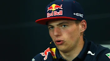 Max Verstappen (NED) Red Bull Racing in the Press Conference at Formula One World Championship,