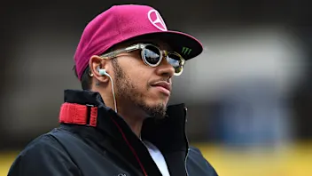 Lewis Hamilton (GBR) Mercedes AMG F1 on the drivers parade at Formula One World Championship, Rd5,