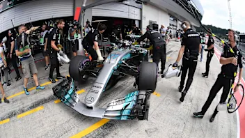 Valtteri Bottas (FIN) Mercedes-Benz F1 W08 Hybrid at Formula One World Championship, Rd9, Austrian